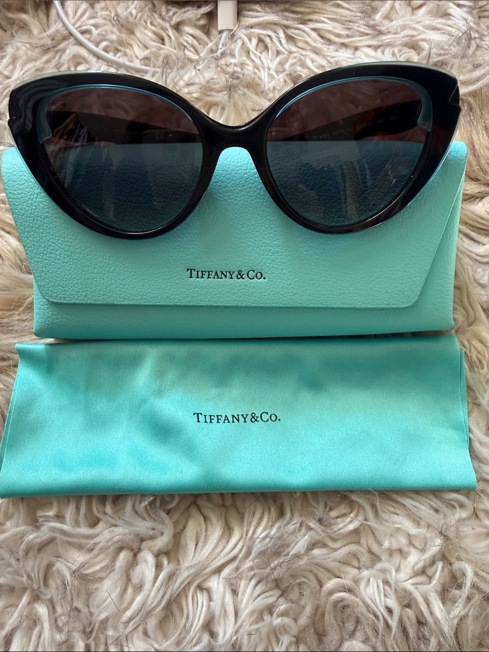 AUTHENTIC!!! Tiffany & Co. Black Cat-Eye Sunglasses